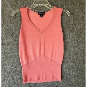 Ann Taylor Coral Sleeveless Top and cardigan